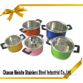 10 pcs colorful stainless steel korea cookware